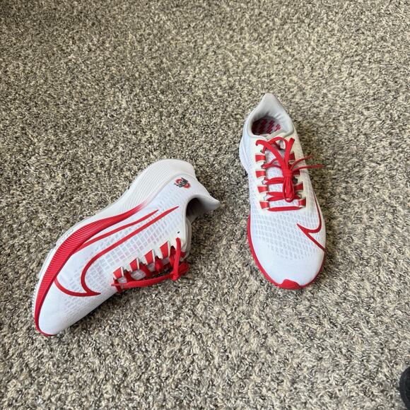 Nike Zoom Pegasus 37 Ohio State Running Shoe Sneakers 9 CZ5385-100 White Red NEW main image 4